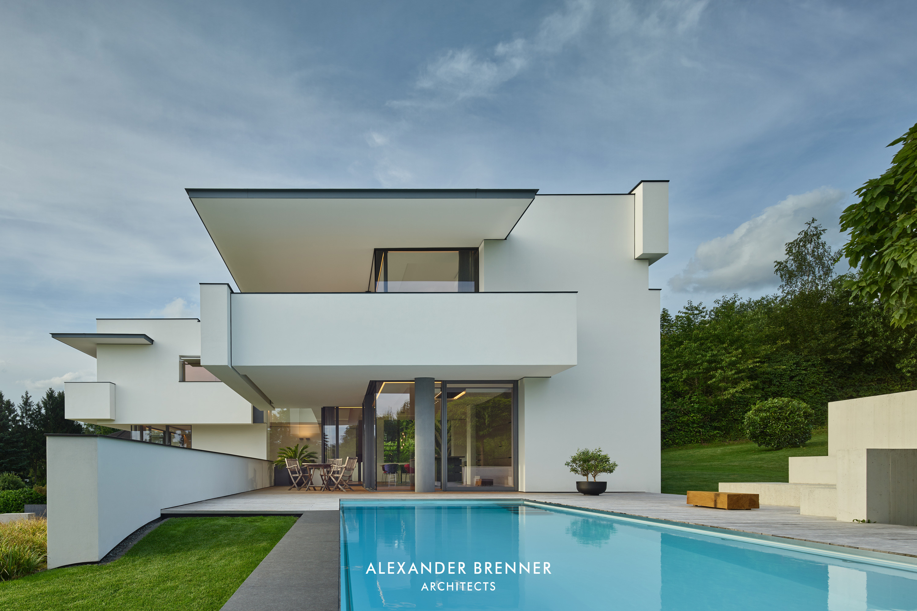Rottmann-Sonnenberg House, Contemporary Villa, Alexander Brenner