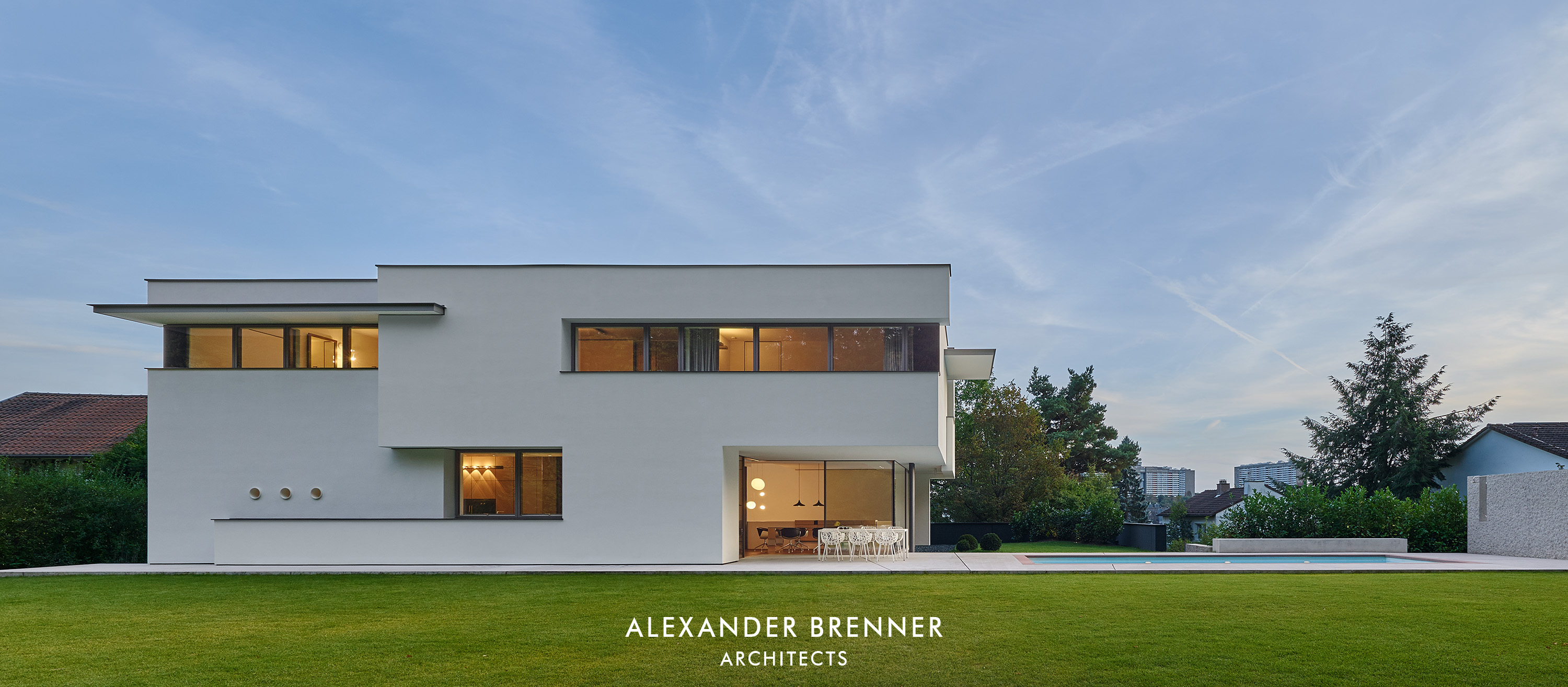 Haus am Wald, Stadtvilla, Stuttgart, Alexander Brenner, moderne Villa
